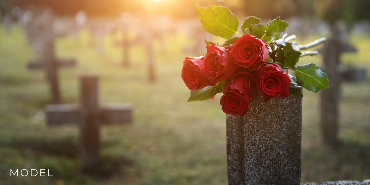 Stock photo of a graveyard